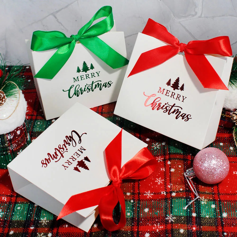 10pcs / 20pcs Christmas Candy Gift Box