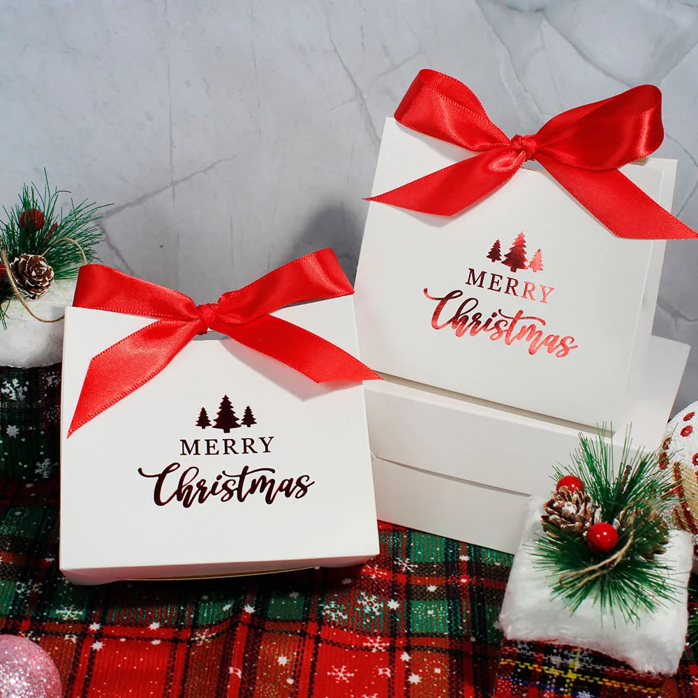 10pcs / 20pcs Christmas Candy Gift Box