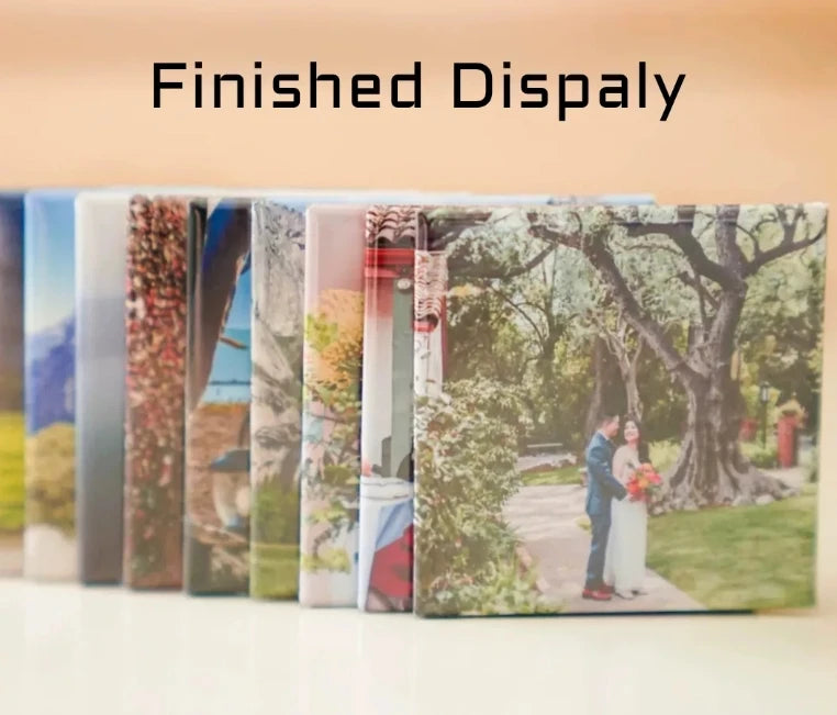 100sets 50*50mm Square Photo Fridge Magnet Materials